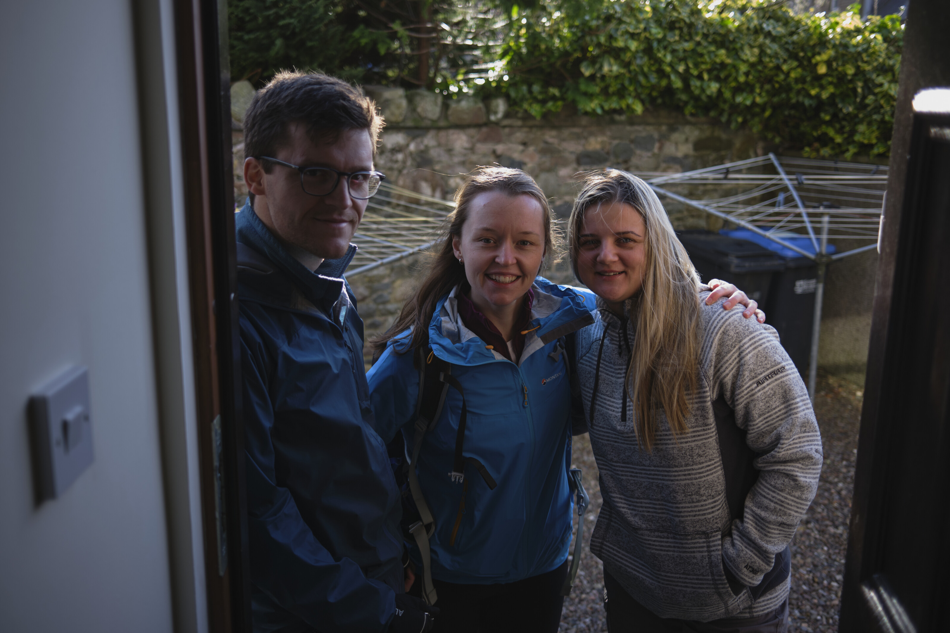 Ready for our first hike together in the Scottish Borders