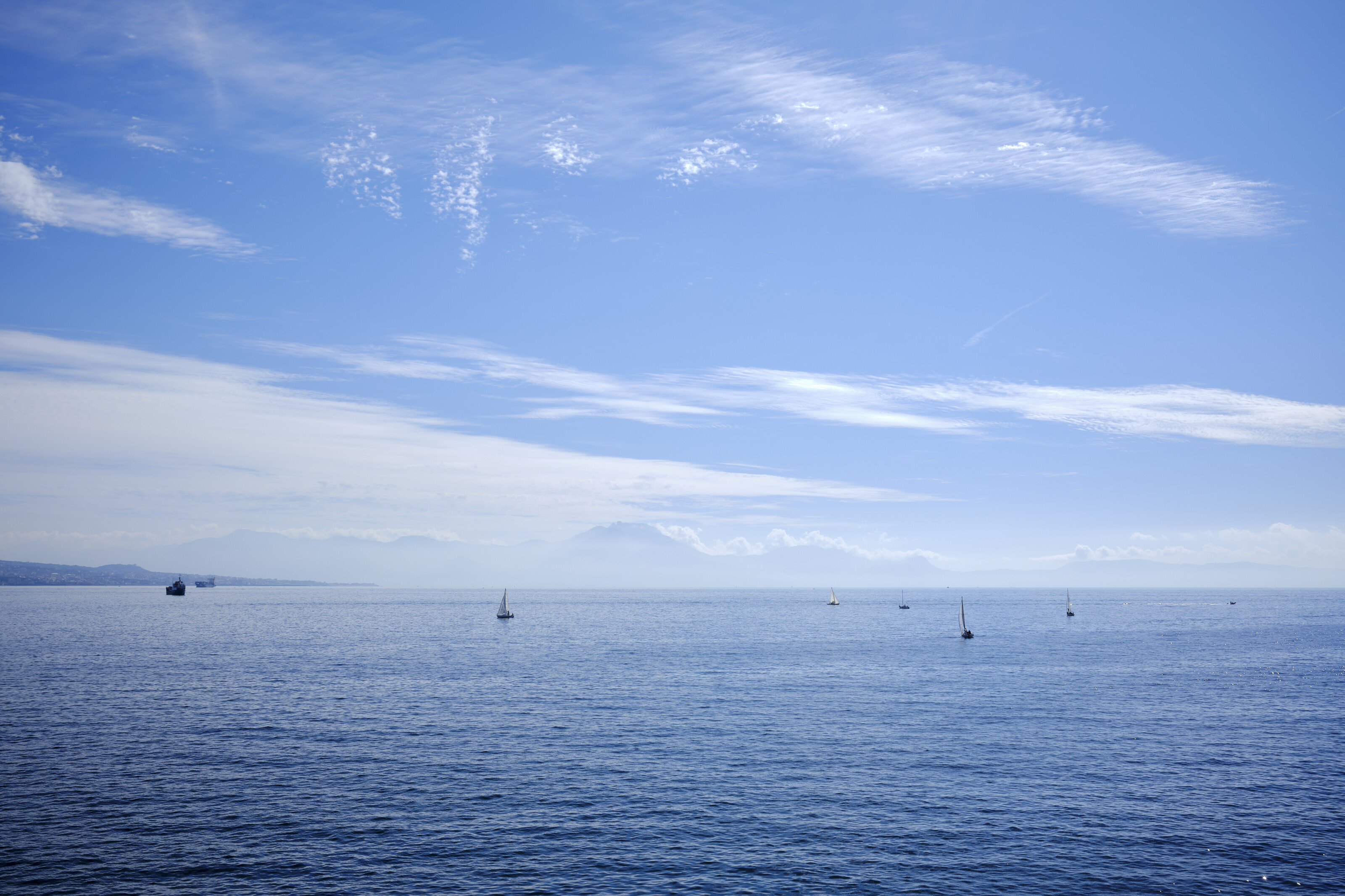 Mountains in the far distance