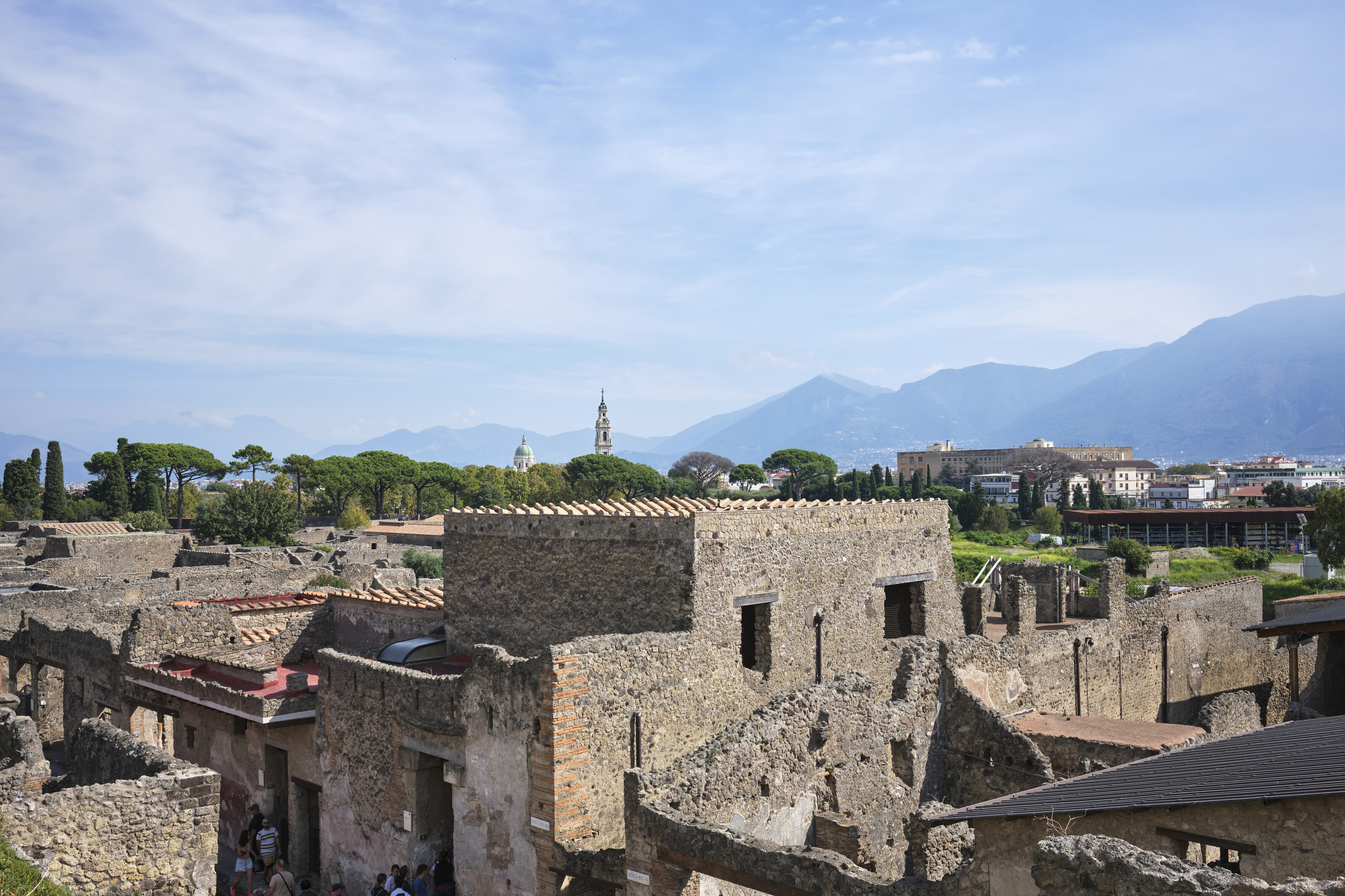 Pompeii and mountains