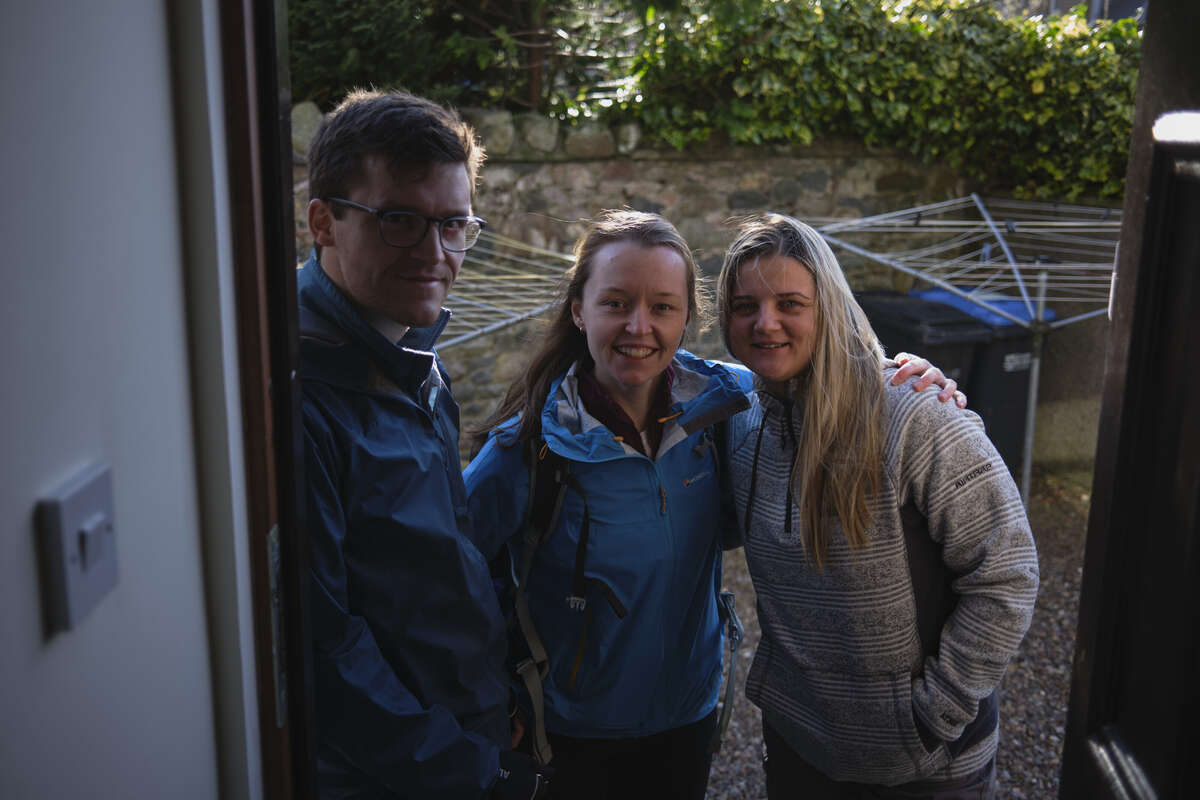 Ready for our first hike together in the Scottish Borders