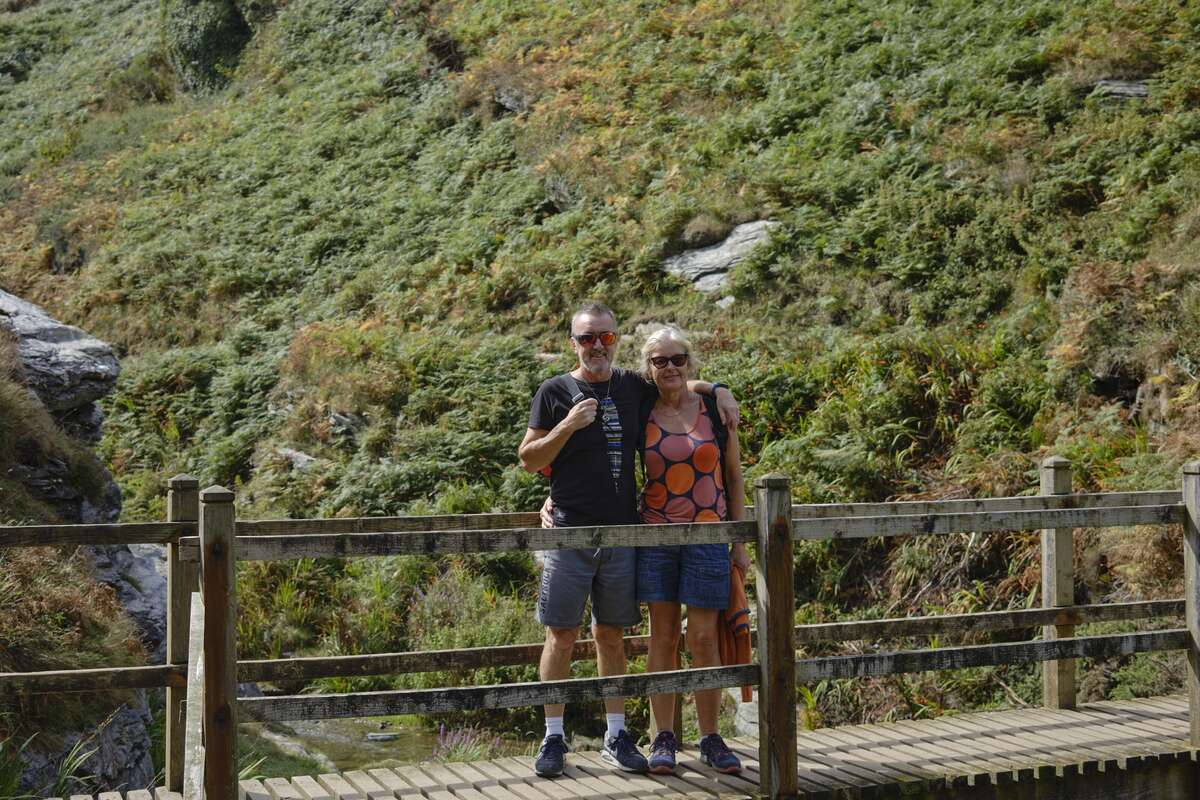 Pete and Mum on our hike