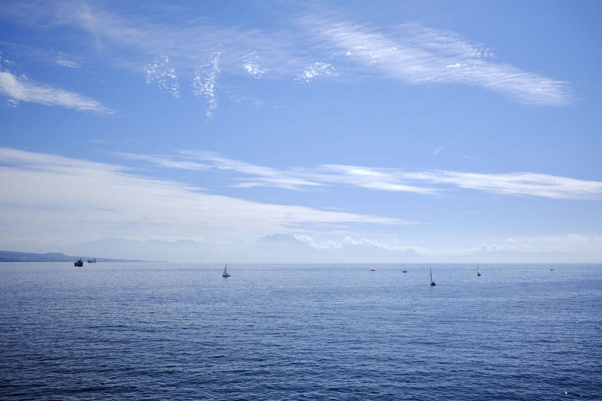 Mountains in the far distance